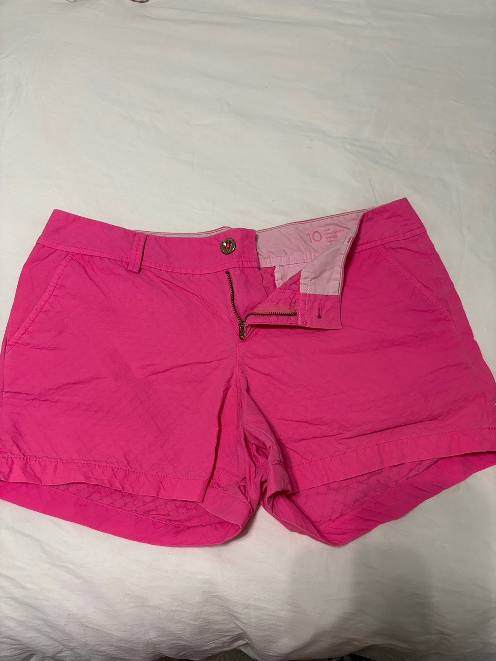 Lilly Pulitzer Bright Pink Chino Shorts